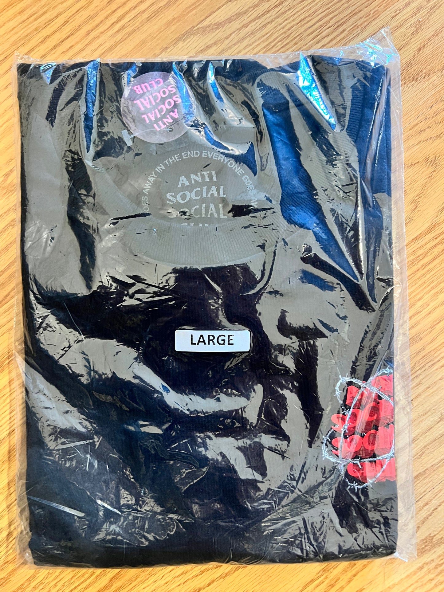 ASSC New & Gone Black Tee. Large