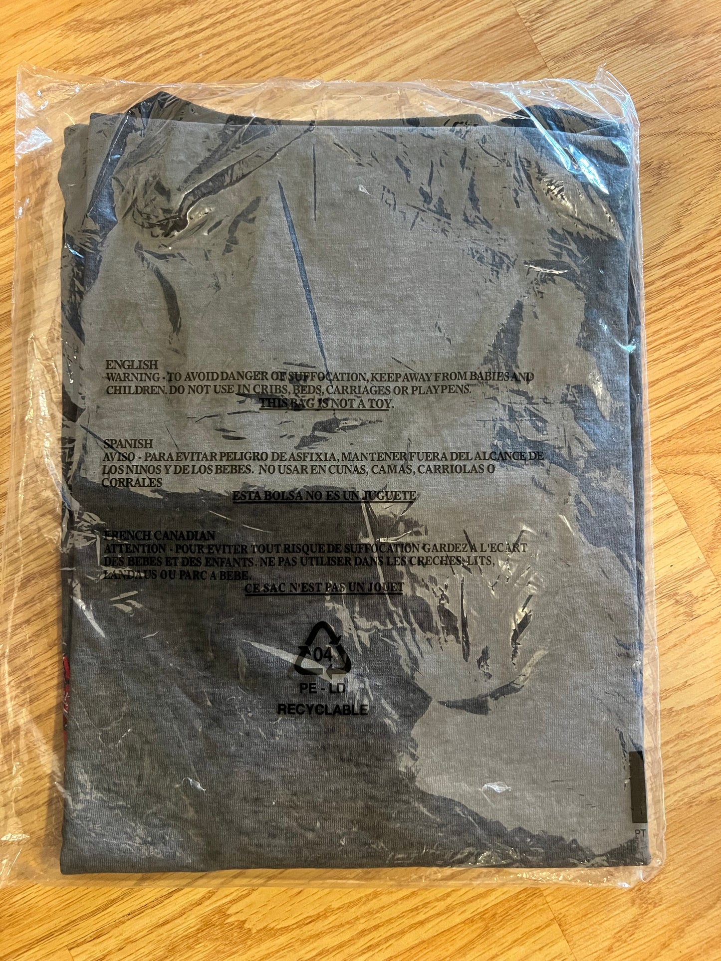 ASSC New & Gone Black Mineral Wash Tee. Large